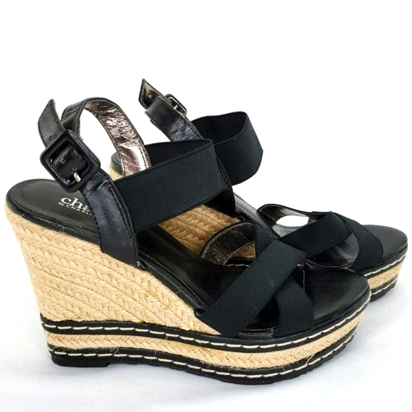 Charles David Shoes - Charles David Thrice Espadrille Wedge Sandals 6.5